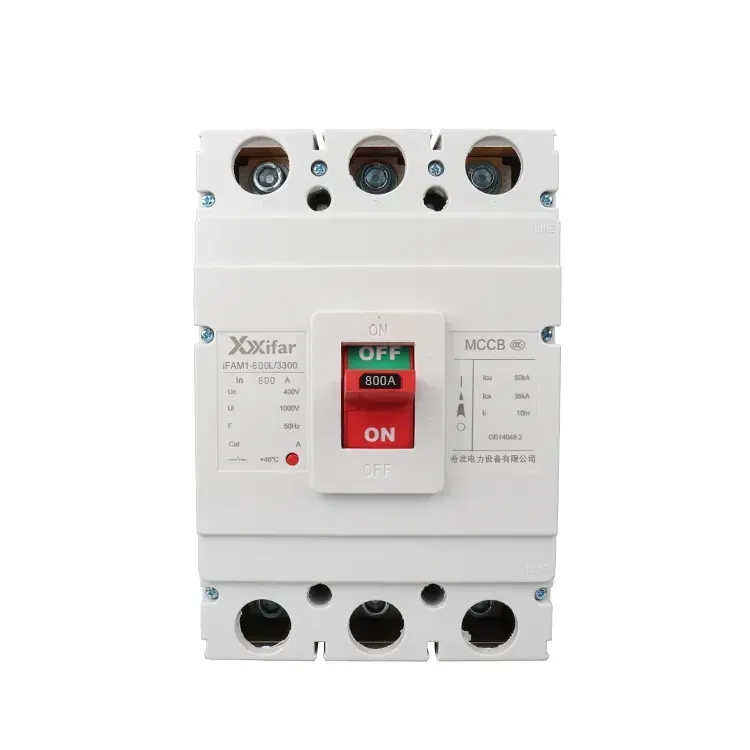 800 Amp 4pólový elektrický prerušovač obvodu MCCB