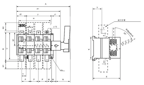 AC Three Phase Fuse Isolator Switch